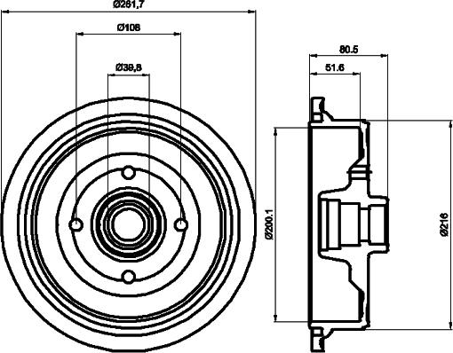 Mintex MBD298 - Bremžu trumulis www.autospares.lv