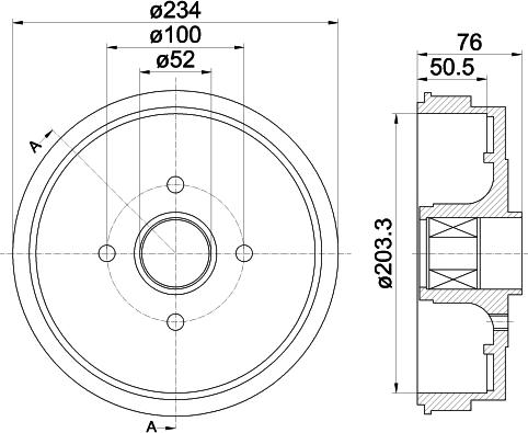 Mintex MBD293 - Bremžu trumulis www.autospares.lv