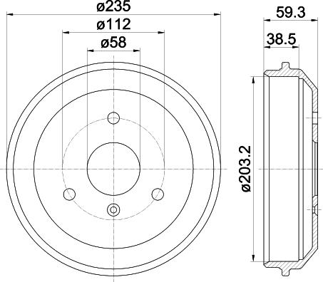 Mintex MBD241 - Bremžu trumulis www.autospares.lv