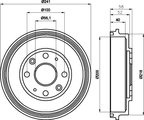 Mintex MBD207 - Bremžu trumulis www.autospares.lv