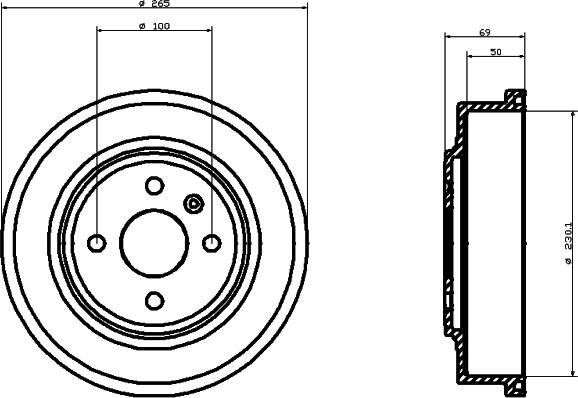 Mintex MBD286 - Bremžu trumulis www.autospares.lv