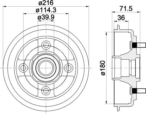 Mintex MBD274 - Bremžu trumulis www.autospares.lv