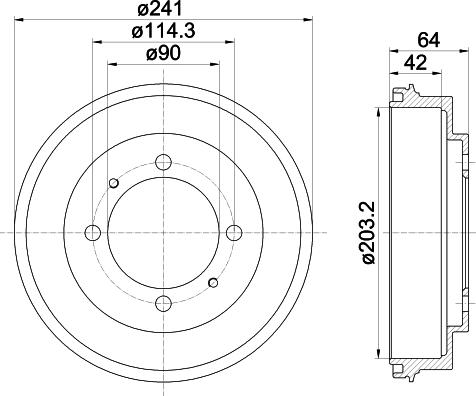 Mintex MBD273 - Bremžu trumulis autospares.lv