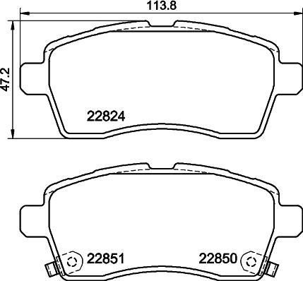 Mintex MDB4029 - Bremžu uzliku kompl., Disku bremzes autospares.lv