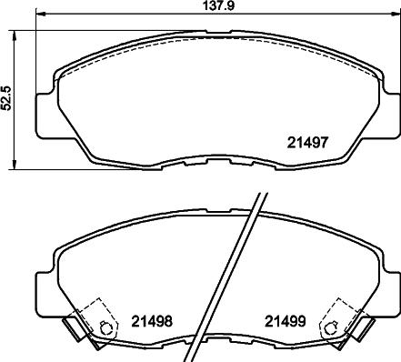 Mintex MDB4184 - Brake Pad Set, disc brake www.autospares.lv