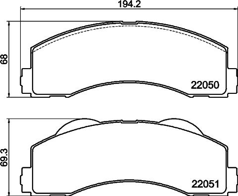 Mintex MDB4238 - Bremžu uzliku kompl., Disku bremzes www.autospares.lv