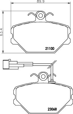 Mintex MDB1961 - Тормозные колодки, дисковые, комплект www.autospares.lv