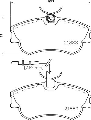 Mintex MDB1914 - Тормозные колодки, дисковые, комплект www.autospares.lv