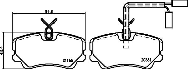 Mintex MDB1403 - Bremžu uzliku kompl., Disku bremzes autospares.lv