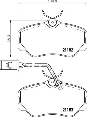 Mintex MDB1484 - Bremžu uzliku kompl., Disku bremzes autospares.lv