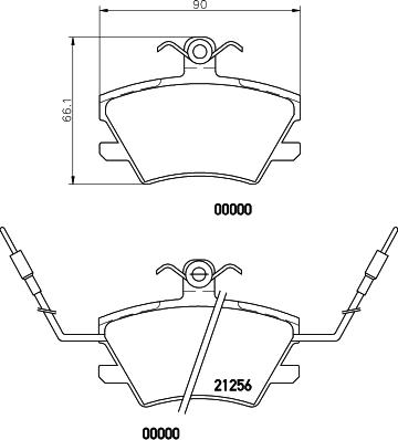 Mintex MDB1472 - Bremžu uzliku kompl., Disku bremzes www.autospares.lv