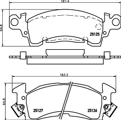 Mintex MDB1594 - Bremžu uzliku kompl., Disku bremzes www.autospares.lv