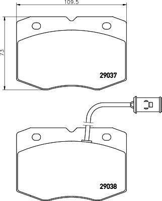 Mintex MDB1561 - Bremžu uzliku kompl., Disku bremzes www.autospares.lv