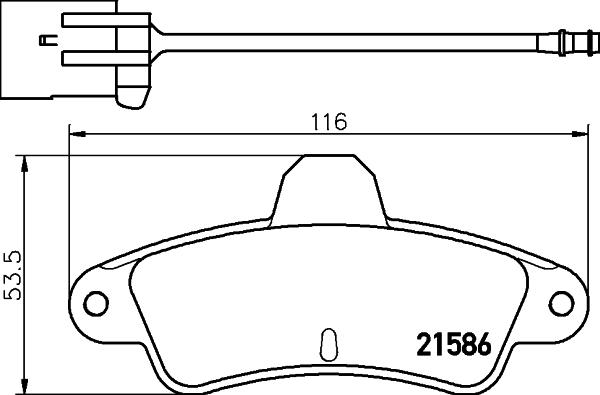 Mintex MDB1588 - Bremžu uzliku kompl., Disku bremzes www.autospares.lv