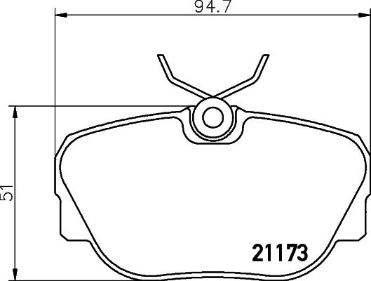 Mintex MDB1583 - Тормозные колодки, дисковые, комплект www.autospares.lv