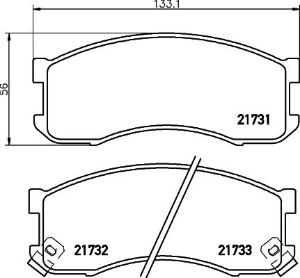 Mintex MDB1582 - Bremžu uzliku kompl., Disku bremzes autospares.lv