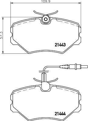 Mintex MDK0046 - Brake Set, disc brakes www.autospares.lv