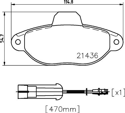 Mintex MDK0020 - Brake Set, disc brakes www.autospares.lv