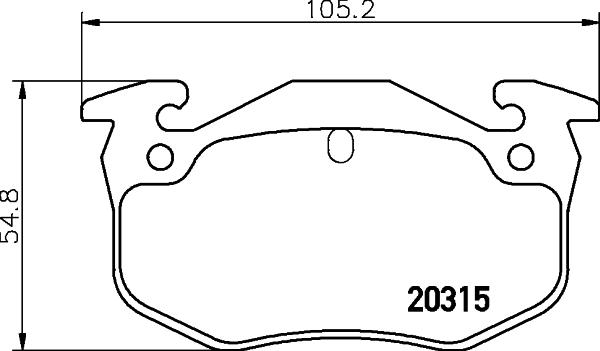 Mintex MDB1668 - Тормозные колодки, дисковые, комплект www.autospares.lv