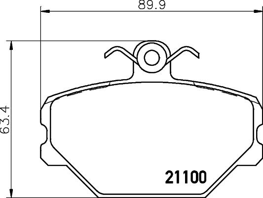 Mintex MDB1606 - Тормозные колодки, дисковые, комплект www.autospares.lv