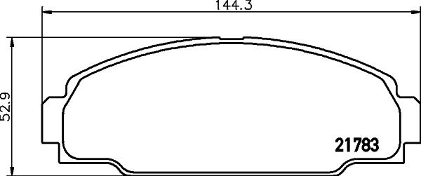 Mintex MDB1619 - Brake Pad Set, disc brake www.autospares.lv