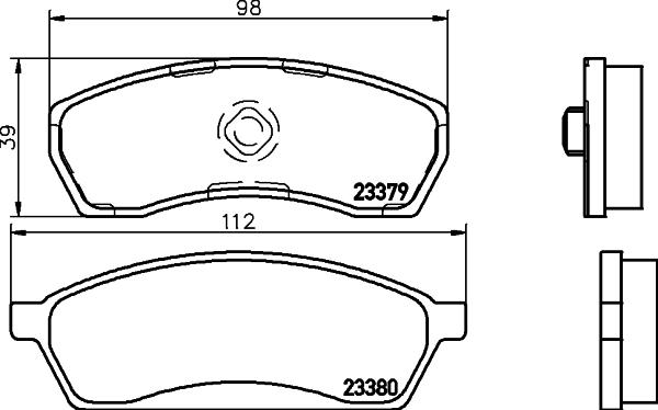 Mintex MDB1689 - Bremžu uzliku kompl., Disku bremzes www.autospares.lv