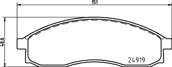 Mintex MDB1681 - Brake Pad Set, disc brake www.autospares.lv