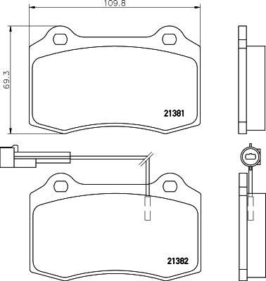 Mintex MDB1633 - Bremžu uzliku kompl., Disku bremzes autospares.lv