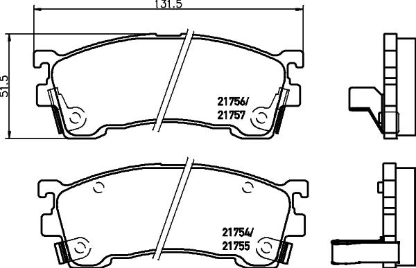 Mintex MDB1678 - Bremžu uzliku kompl., Disku bremzes autospares.lv