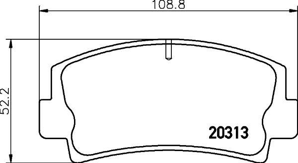 Mintex MDB1058 - Bremžu uzliku kompl., Disku bremzes www.autospares.lv