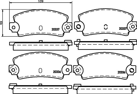 Mintex MDB1065 - Bremžu uzliku kompl., Disku bremzes www.autospares.lv