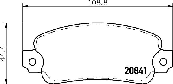 Mintex MDB1088 - Тормозные колодки, дисковые, комплект www.autospares.lv