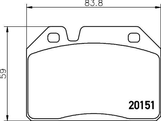 Mintex MDB1023 - Brake Pad Set, disc brake www.autospares.lv