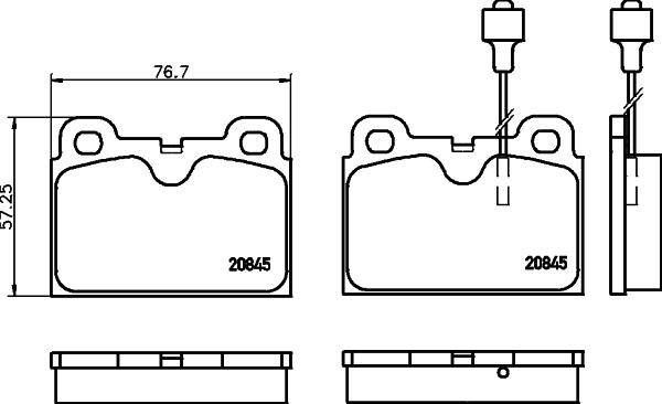 Mintex MDB1196 - Bremžu uzliku kompl., Disku bremzes www.autospares.lv