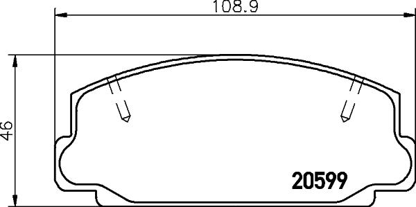 Mintex MDB1149 - Brake Pad Set, disc brake www.autospares.lv