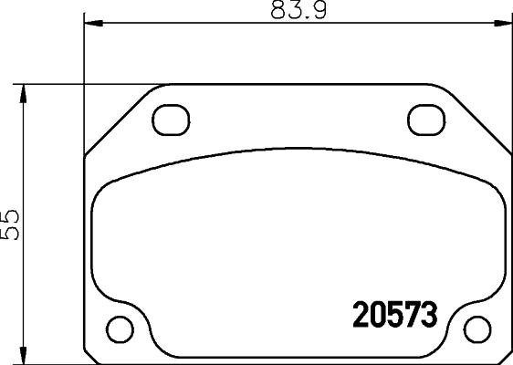 Mintex MDB1142 - Тормозные колодки, дисковые, комплект www.autospares.lv