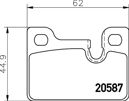 Mintex MDB1154 - Bremžu uzliku kompl., Disku bremzes www.autospares.lv