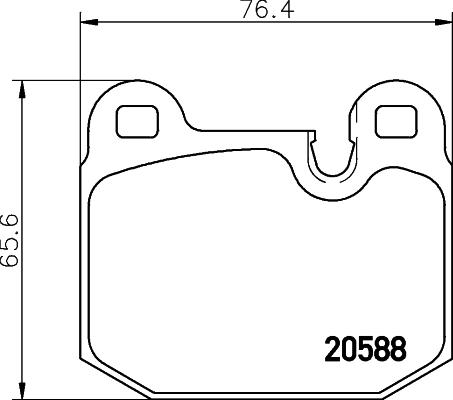 Mintex MDB1153 - Тормозные колодки, дисковые, комплект www.autospares.lv