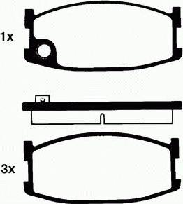 Mintex MDB1157 - Bremžu uzliku kompl., Disku bremzes www.autospares.lv