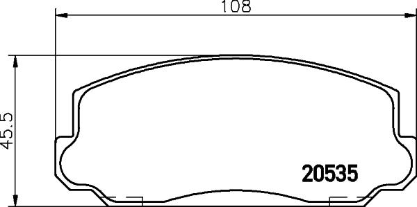 Mintex MDB1119 - Bremžu uzliku kompl., Disku bremzes www.autospares.lv