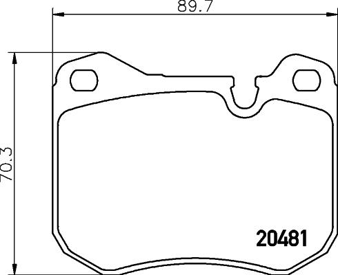 Mintex MDB1132 - Bremžu uzliku kompl., Disku bremzes www.autospares.lv