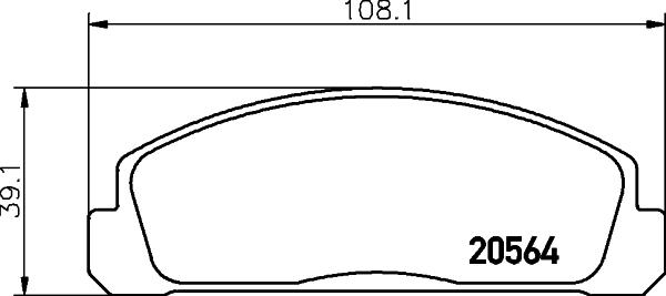 Mintex MDB1122 - Bremžu uzliku kompl., Disku bremzes www.autospares.lv