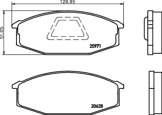 Lemförder 26411 - Bremžu uzliku kompl., Disku bremzes www.autospares.lv