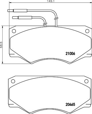 Mintex MDB1340 - Тормозные колодки, дисковые, комплект www.autospares.lv