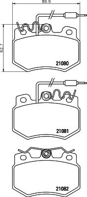 Mintex MDB1300 - Bremžu uzliku kompl., Disku bremzes www.autospares.lv