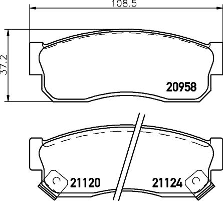 Mintex MDB1381 - Bremžu uzliku kompl., Disku bremzes www.autospares.lv