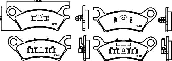 Mintex MDB1249 - Bremžu uzliku kompl., Disku bremzes www.autospares.lv