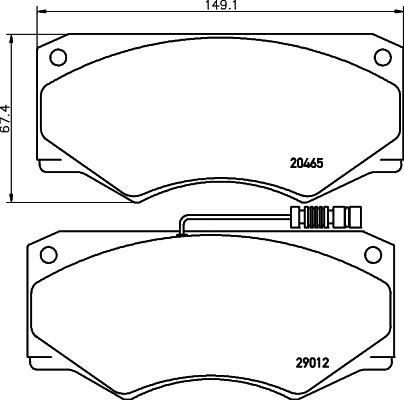 Mintex MDB1245 - Bremžu uzliku kompl., Disku bremzes www.autospares.lv