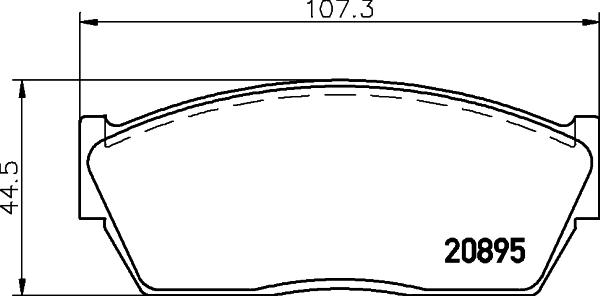 Mintex MDB1259 - Brake Pad Set, disc brake www.autospares.lv