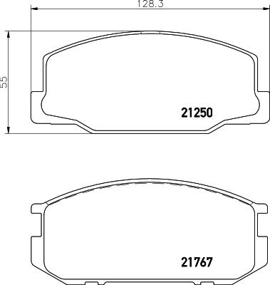 Mintex MDB1226 - Bremžu uzliku kompl., Disku bremzes autospares.lv